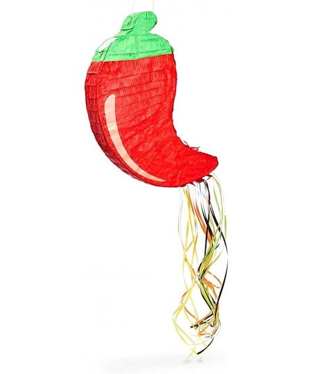 Small Red Chili Pull String Pinata for Fiesta Cinco de Mayo Party (13 x 17.5 x 3 In) $37.44 - Piñatas