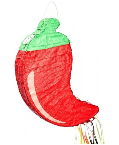 Small Red Chili Pull String Pinata for Fiesta Cinco de Mayo Party (13 x 17.5 x 3 In) $37.44 - Piñatas