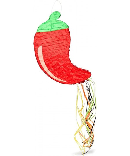 Small Red Chili Pull String Pinata for Fiesta Cinco de Mayo Party (13 x 17.5 x 3 In) $37.44 - Piñatas