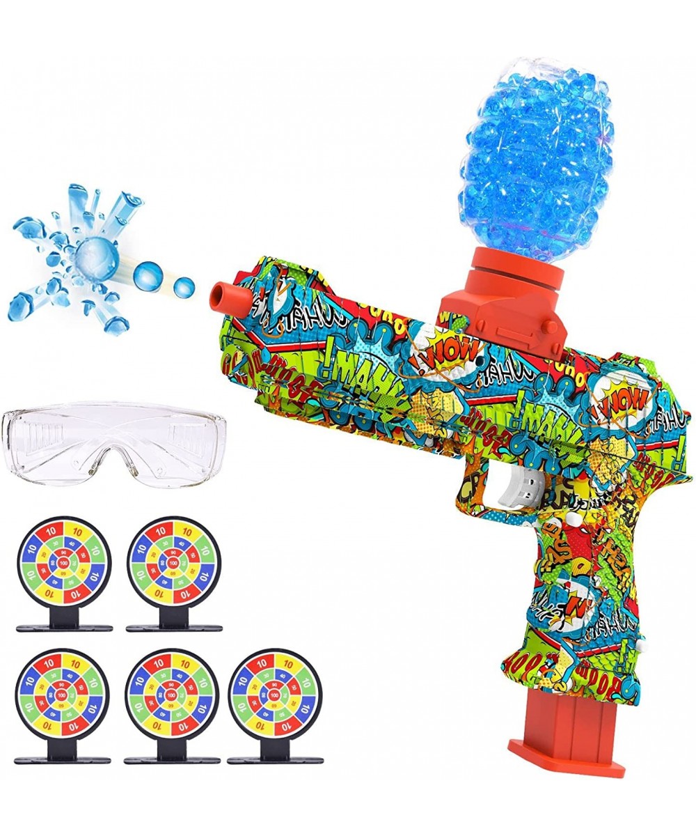 Electric Gel Ball Splat Blaster Automatic Splatter Ball Orby Toy with Gel Water Beads Outdoor Activities for Kids Boys and Gi...