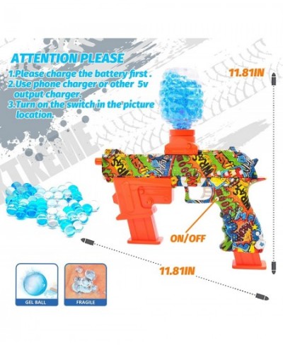 Electric Gel Ball Splat Blaster Automatic Splatter Ball Orby Toy with Gel Water Beads Outdoor Activities for Kids Boys and Gi...