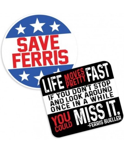 Ferris Bueller Life Moves Fast and Save Ferris Collectible Stickers $17.25 - Kids' Stickers