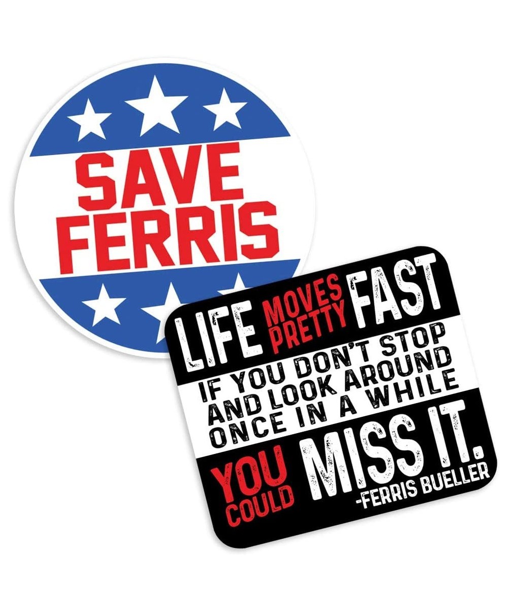 Ferris Bueller Life Moves Fast and Save Ferris Collectible Stickers $17.25 - Kids' Stickers