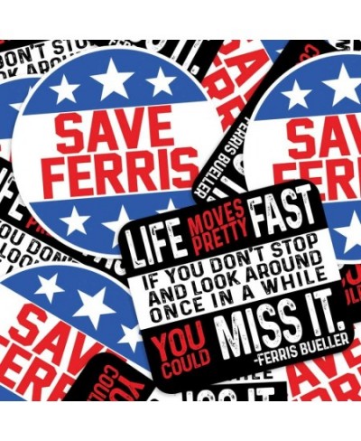 Ferris Bueller Life Moves Fast and Save Ferris Collectible Stickers $17.25 - Kids' Stickers