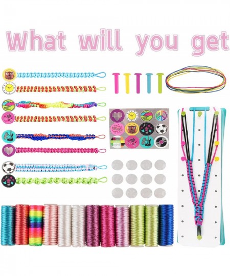 Friendship Bracelet Making Kit DIY Craft Toys and Gifts for 5 6 7 8 9 10 11 12 Years Old Teen Girls Jewelry Making Kit for Gi...