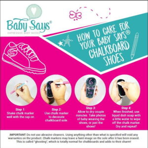 Baby Says Chalkable White Sneakers 6-9 mo