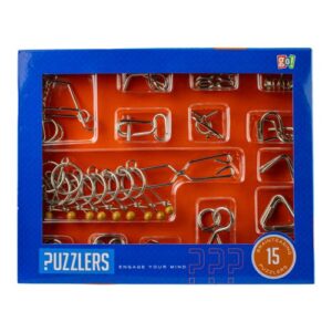Go! Games Intricate 15-Pack Metal Puzzler Set
