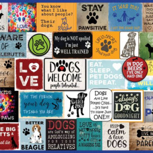 White Mountain I Love Dogs Collage Jigsaw Puzzle - 1000 pc