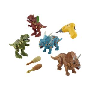 Animal Zone Dino Building Playset - Interactive Dinosaur Assembly Set
