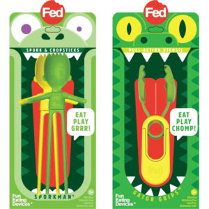 Sporkman & Gator Combo - Green/Yellow Colorful Toddler Toy