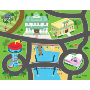 Paw Patrol Imaginmat Deluxe Playmat & Toy Car Set, 30.5 x 20.5 Inches