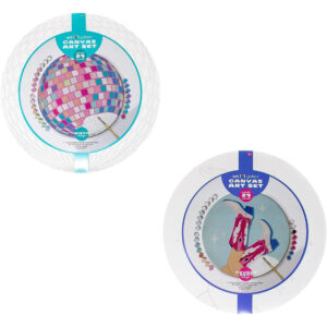 Art 101 Gallery Disco Cowgirl Canvas Art Set - 2-Pack Paintable Canvases