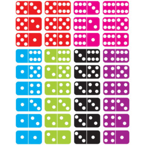 Ashley Productions Colorful Magnetic Dominoes Set, 36 Pieces
