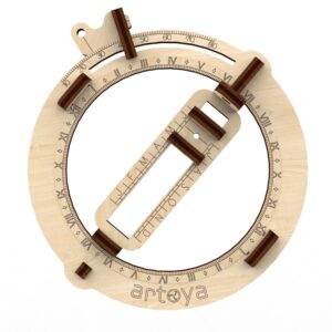 Artoya Vintage Pocket Sundial 3D Wooden STEM Kit, 5-Pack