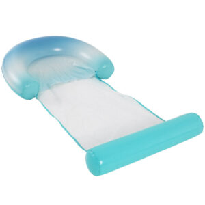 POOLCANDY Deluxe Mesh Sun Chair with Footrest - Blue Ombre