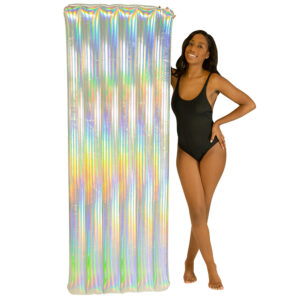 PoolCandy Holographic Deluxe Pool Raft - 74 x 30 Inches