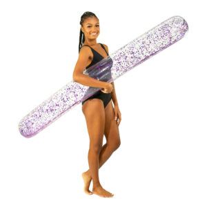 PoolCandy Glitter 72-inch Orchid Super Noodle Pool Float