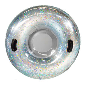 42-inch SnowCandy Glitter Snow Tube - Dazzling Silver