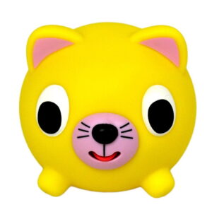 Sankyo Toys Jabber Ball Yellow Cat - Squeezable Talking Toy