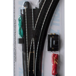 Bachmann Trains HO Scale E-Z Track Remote Turnout - Right, Steel Alloy Rail