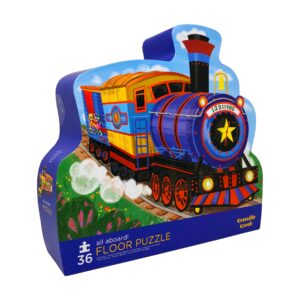 All Aboard! Vibrant Train Floor Puzzle - 36 pc